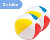 Intex strandbal - set van 2 - strandbal opblaasbaar - 50 cm - meerkleurig