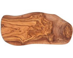 foto van Bowls and Dishes Pure Olive Wood olijfhouten Borrelplank | Tapasplank | Serveerplank 40 t/m 45 cm - cadeau tip!
