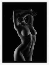 Sexy vrouw 3- blote dame Poster – elegante vrouw - wanddecoratie -  50x70 cm