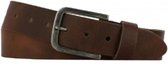 Leren Riem - Bruin - soepel leer 4 cm breed - maat 115 (totale lengte 130)