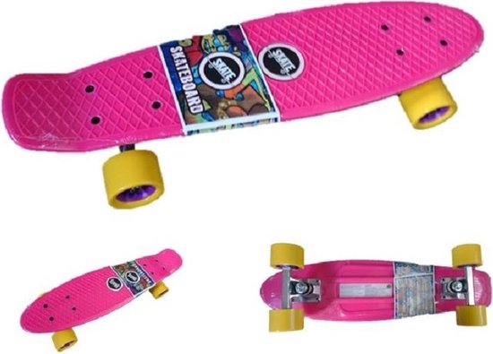 Peer reservoir uitvoeren Penny Board meisjes - roze - Skateboard - 56 cm | bol.com