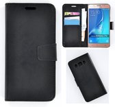 Samsung Galaxy J7 2016 smartphone hoesje book style wallet case zwart