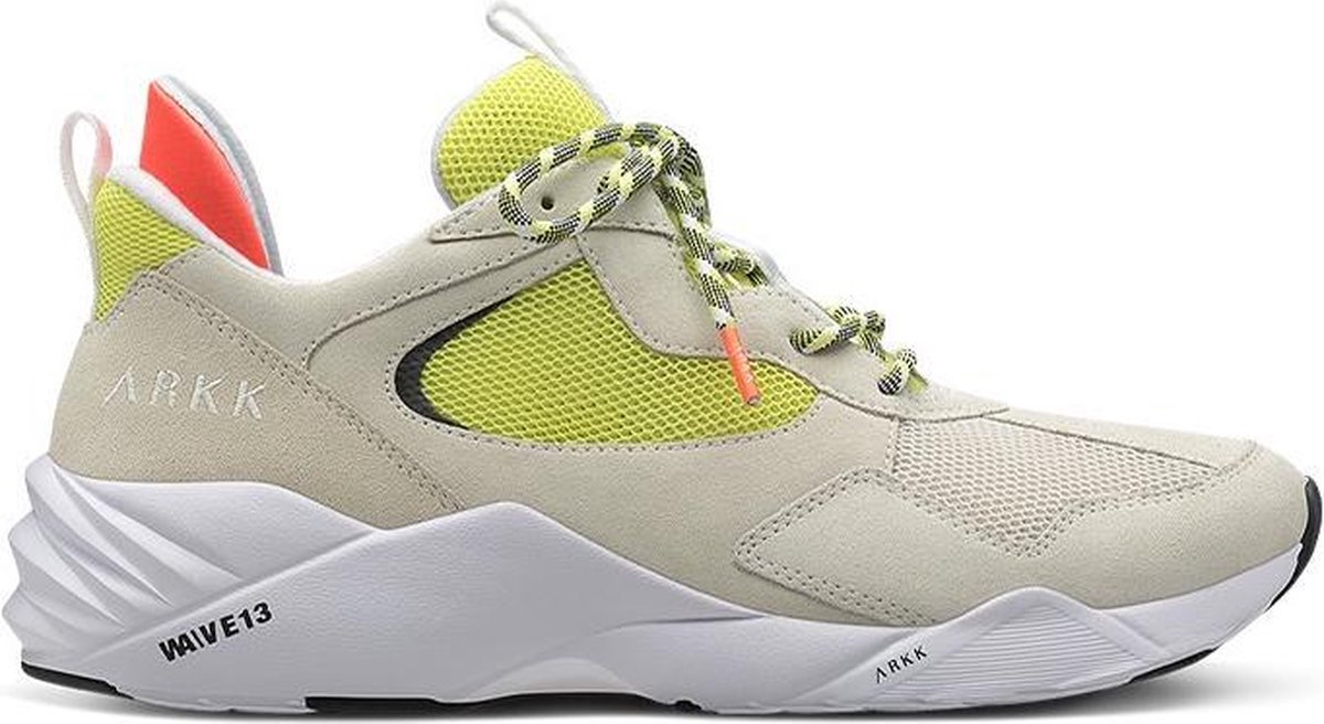 ARKK Copenhagen ARKK Kenatyk Suede Gebroken Wit Geel Heren Schoenmaat EU :  41 - Schoenen.nl