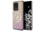 Samsung Galaxy S20 Ultra Backcase hoesje - Guess - Glitter Goud - TPU (Zacht)