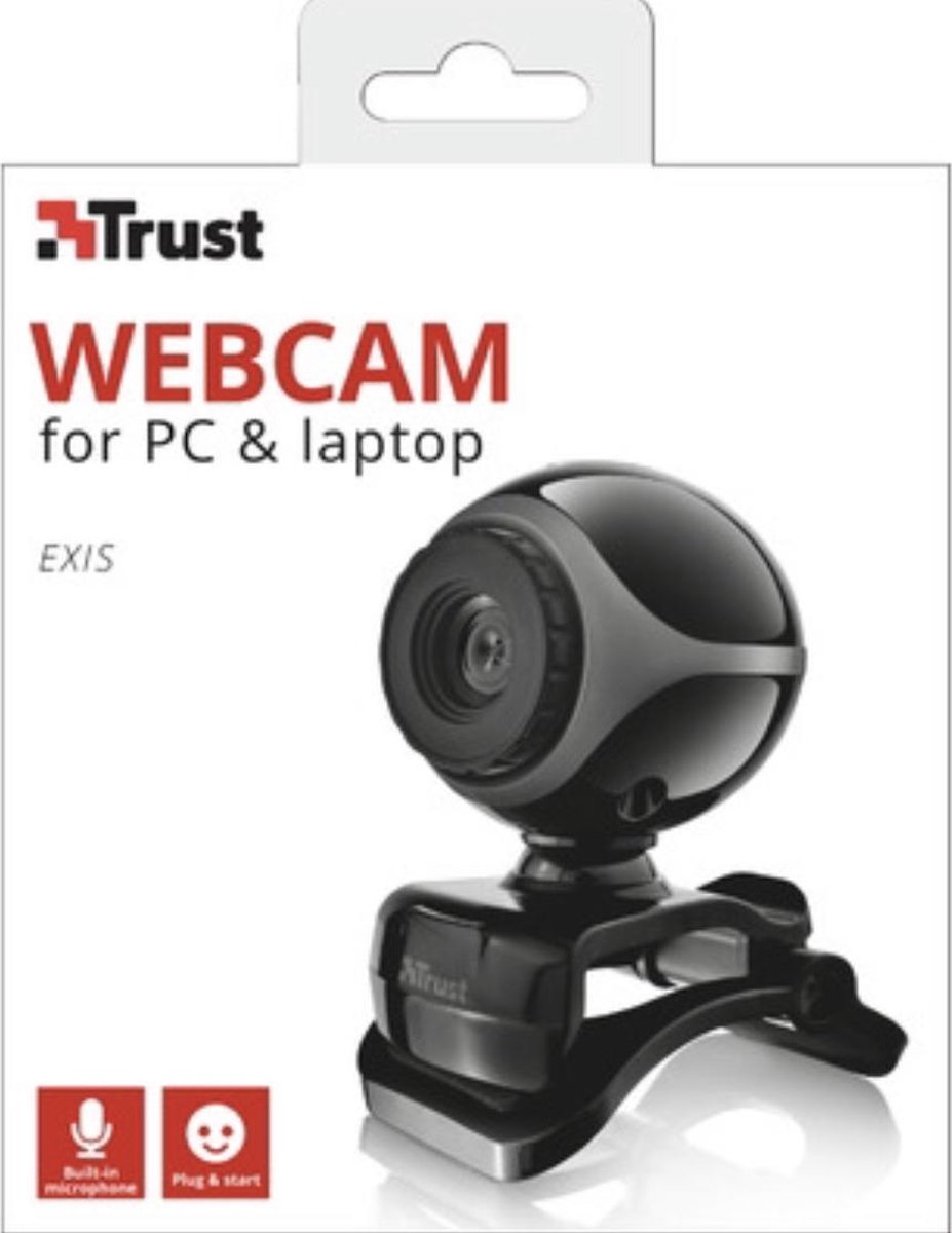 Webcam Trust - Webcam voor pc - Webcam met microfoon - Webcam Headset - Webcams - Thuiswerk - Webcam met usb - Webcamera -