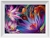 Artstudioclub®  Diamond painting volwassenen volledige bedekking 25x33cm Kleurrijke bloem