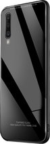 Samsung Galaxy A50 Backcover - Zwart - TPU + Gehard Glas
