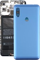 Batterij achterkant met zijtoetsen voor Geschikt voor Xiaomi Redmi Note 6 Pro (blauw)