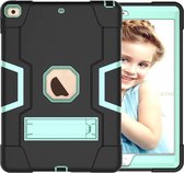 iPad Mini 4 / iPad Mini 5 Hybrid Shockproof Protection Case Armor met standaard (zwart / mintgroen)