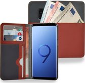 Azuri walletcase with cardslots and money pocket - camel - voor Samsung GalaxyS9