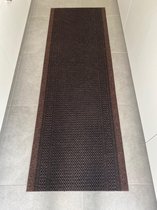 JYG Vloerkleed Racing - Keukenloper - Keukenmat - Anti Slip - 66x200 cm - Bruin