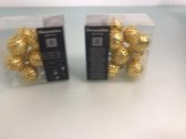 kerstbal slinger goud. met LED. 2 stuks
