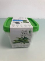 Set van 3 vershouddozen - groen - BPA vrij