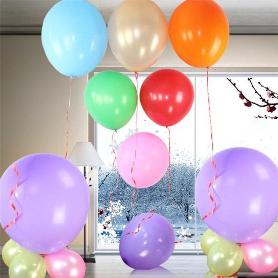kleding stof telex Winkelier Mega Grote Ballonnen - 81cm - Reuze Feestballon - Set van 7 Kleuren |  bol.com