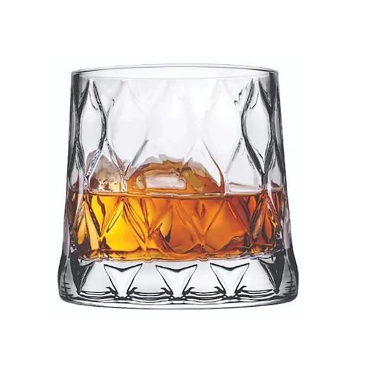 Pasabahce Leafy - Verres à whisky - 300 ml - Lot de 4