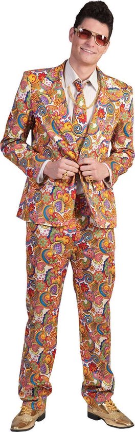 Hippie Kostuum | Hippie Pimp Pak Man | Maat 48-50 | Carnaval kostuum |  Verkleedkleding | bol.com
