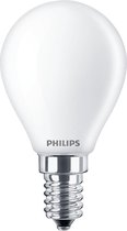 Philips energiezuinige LED Kogellamp Mat - 40 W - E14 - warmwit licht - 2 stuks - Bespaar op energiekosten
