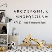 Muursticker Alfabet -  Oranje -  160 x 65 cm  -  baby en kinderkamer  nederlandse teksten  bedrijven  alle - Muursticker4Sale