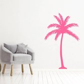 Muursticker Palm Boom -  Roze -  76 x 120 cm  -  baby en kinderkamer  alle  slaapkamer  woonkamer  keuken  bedrijven - Muursticker4Sale