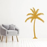 Muursticker Palm Boom -  Goud -  101 x 160 cm  -  baby en kinderkamer  alle  slaapkamer  woonkamer  keuken  bedrijven - Muursticker4Sale