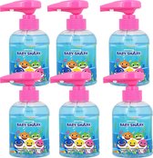 Handzeep - Baby Shark zingende handzeep met pompje - 250ML (6 STUKS)