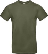 t shirt heren - Khaki - T-shirt ronde hals 190 grams - Khaki - Maat L