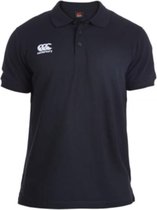 Canterbury Poloshirt Waimak Heren Polyester Zwart Mt Xxl