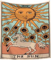 The Sun (Horse) Wandkleed - Tarot Kaarten - Wanddecoratie Tarotkaart - 70x95CM