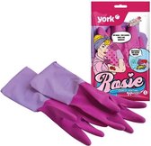 Schoonmaak handschoenen YORK Rosie "rozengeur" Maat S
