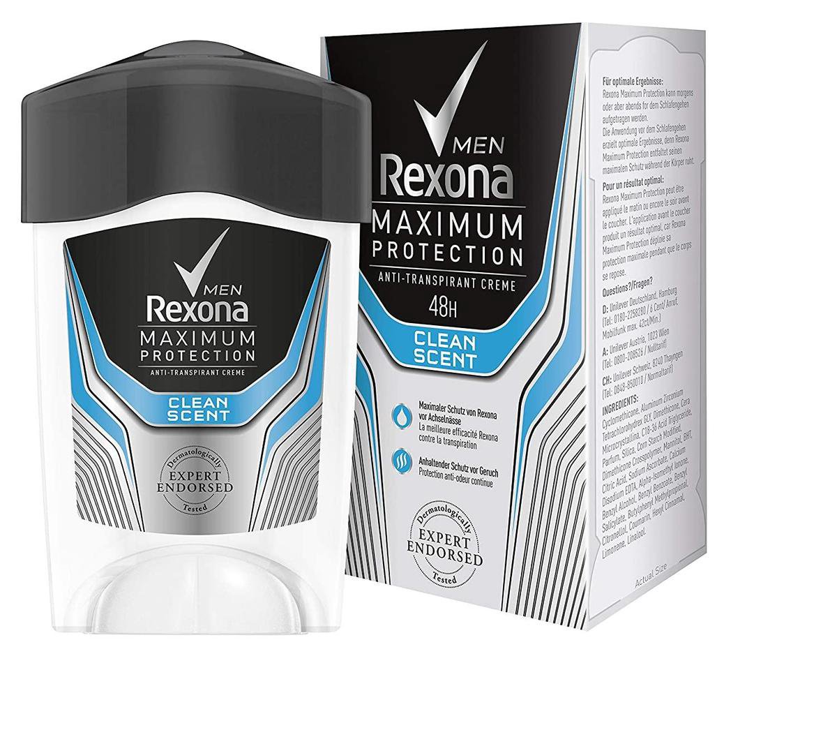 Rexona Maximum Protection Clean Scent 45ml Hommes Déodorant stick 1  pièce(s) | bol.com