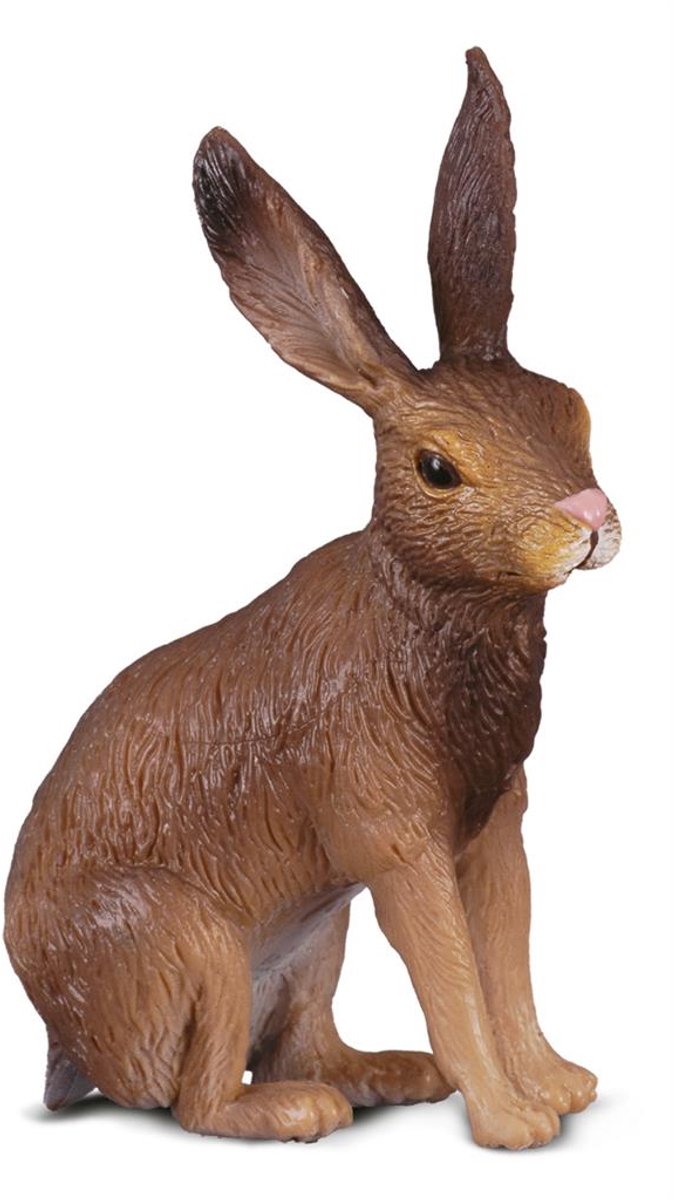 Figurine - Bruine Haas - (S) - Bosdieren - Handgeschilderd - Miniatuur van Collecta in Bruin – productfoto