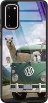 Samsung S20 hoesje glass - Lama adventure | Samsung Galaxy S20 case | Hardcase backcover zwart
