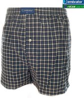 Embrator mannen Boxershort geweven katoen donkerblauw/wit 3XL