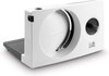 FRITEL Broodsnijmachine SL 3070 - Broodsnijder / Broodmachine - 0-15mm - Ø 17cm - 100W - Gekarteld Mes - Dichtklapbaar - Wit