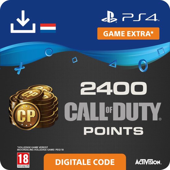 Call of Duty Modern Warfare - digitale valuta - 2400 Call of Duty Points - NL - PS4 download - Sony digitaal