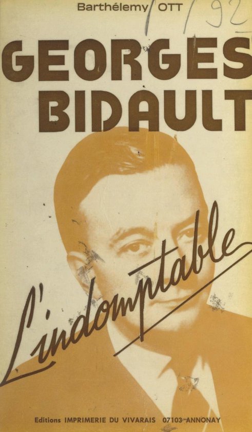 Bidault (ebook), Barthélemy Ott 9782307093084 Boeken