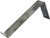 GoudmetHout Industriële Plankdrager L-vorm 25 cm - Per stuk - Staal - Zonder Coating - 4 cm x 25 cm x 15 cm