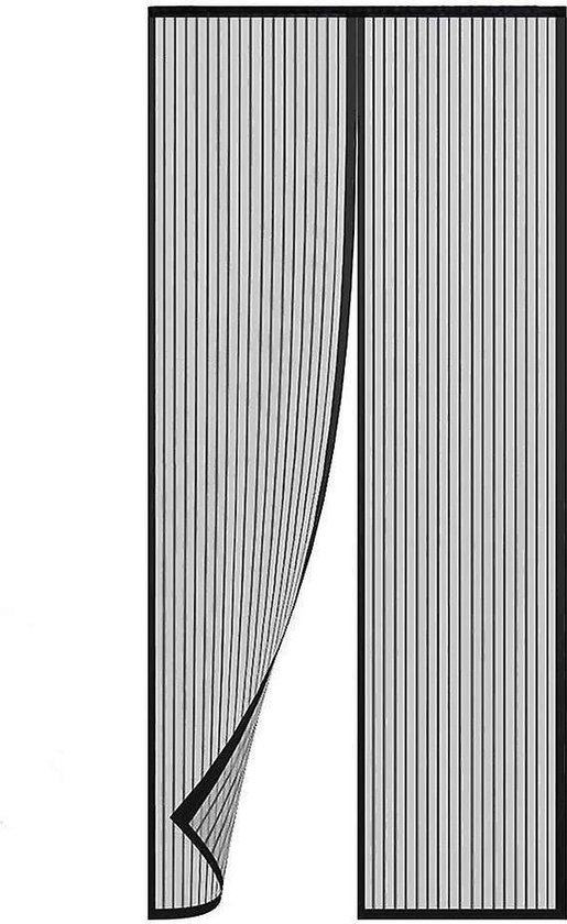 Rideau anti-mouches magnétique - 2 x 50 x 210 cm - Noir | bol.com