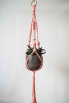 Macrame Plantenhanger - Roze - Exclusief pot