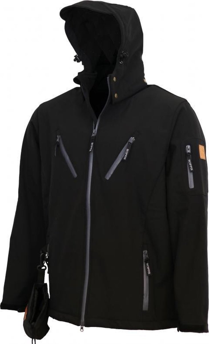 Scippis Hawson Herenjas – Warme Waterdichte Softshell Jas Bruin