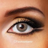 Kleurlenzen - Grey Dots - jaarlenzen met lenshouder - grijze contactlenzen Fashionlens®