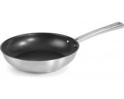 Lacor Foodie Koekenpan met Antiaanbaklaag - Ø Bovenaan 20cm - Rvs