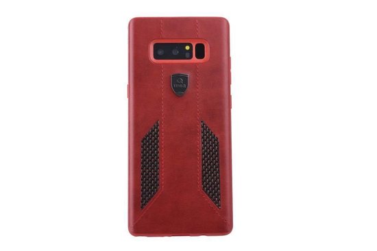 UNIQ Accessory Galaxy Note 8 Kunstleer Hard Case Back cover - Rood (N950F)