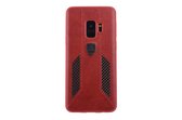 UNIQ Accessory Galaxy S9 Kunstleer Hard Case Back cover - Rood (G960)- 8719273284438