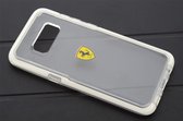 Transparant hoesje Ferrari - Backcover - Leer - Galaxy S8 - Siliconen rand