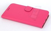 Roze hoesje voor Galaxy S6 - Book Case - Pasjeshouder - Magneetsluiting (G920F)