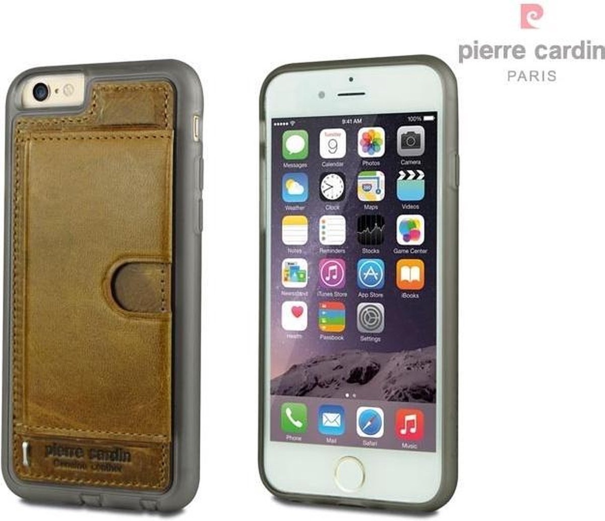 Pierre Cardin Silicone Case iPhone 6 / 6s - Bruin