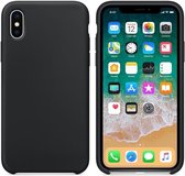 Hoogwaardige iPhone X / Xs Silicone Case Cover Hoes - Zwart
