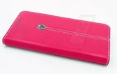 Roze hoesje Apple iPhone 6-6S Book Case - Pasjeshouder - Magneetsluiting