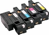 Print-Equipment Toner cartridge / Alternatief multipack voor Epson C1700 CX17 BK/C/M/Y | Epson Aculaser C1700/ C1750/ C1750N/ C1750W/ CX17/ CX17NF/ CX1